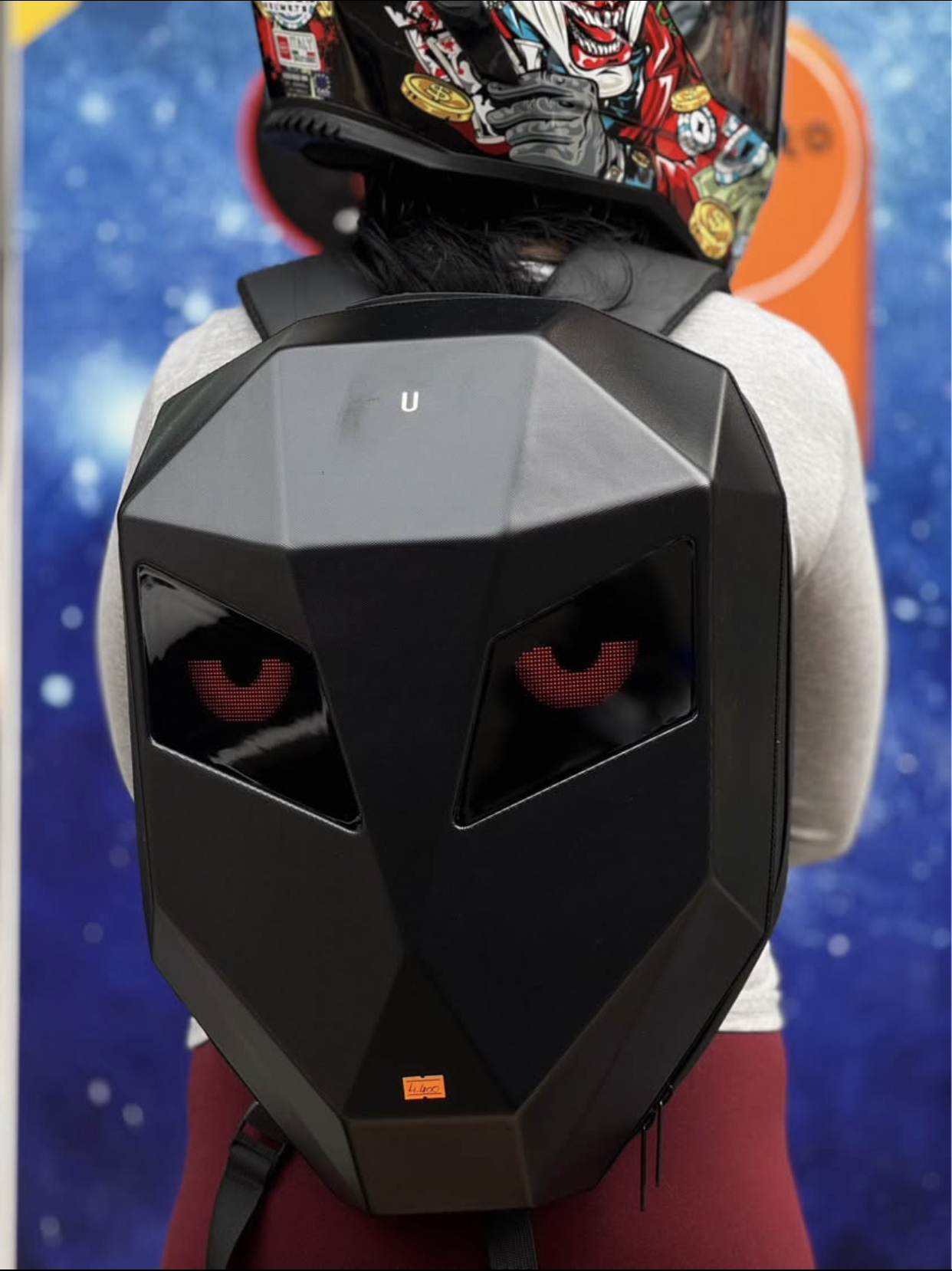  LEDLİ MOTOSİKLET SIRT &Ccedil;ANTASI