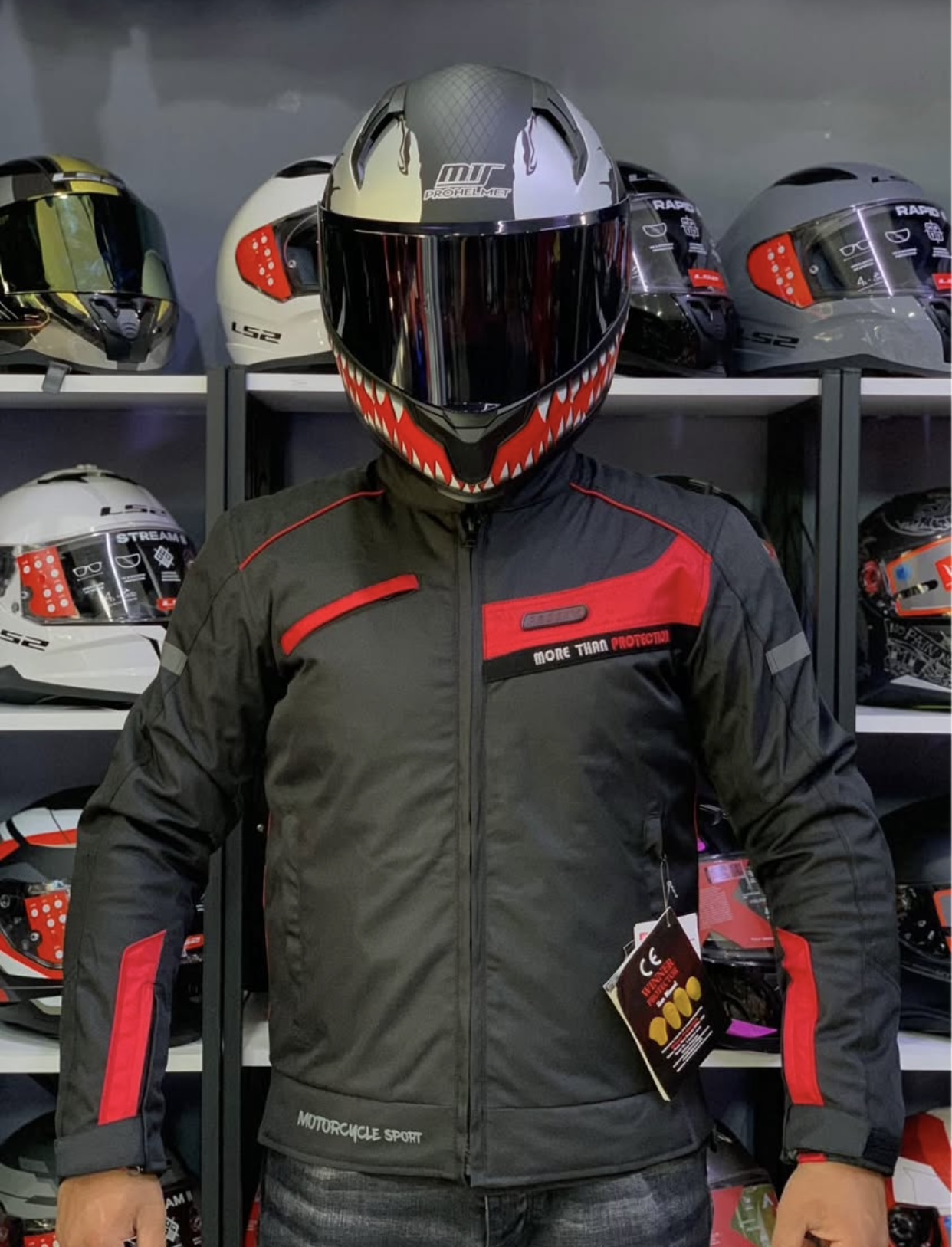  PROSEV SNL 4 MEVSİM H&Ouml;RG&Uuml;&Ccedil;L&Uuml; FULL KORUMA MOTORCU MONTU