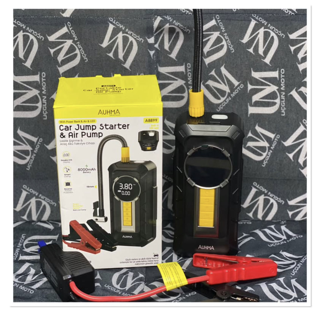 AUHMA A8899 AK&Uuml; TAKVİYELİ HAVA KOMPRES&Ouml;R&Uuml;
