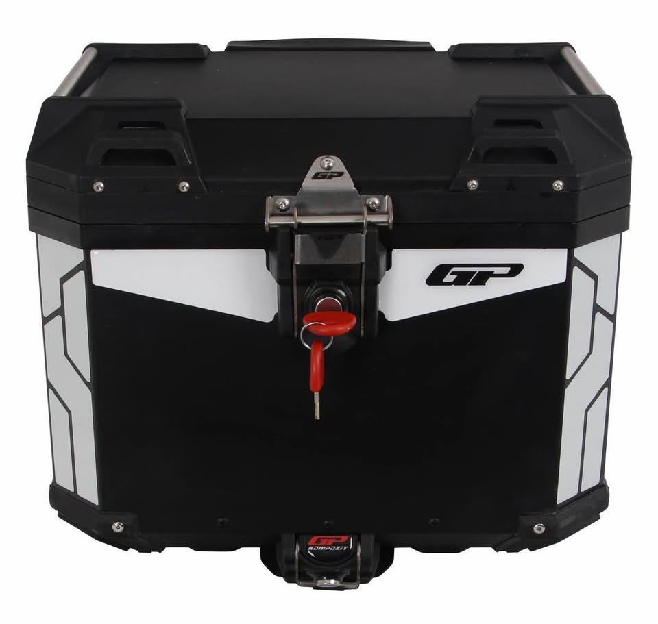 GP Kompozit 37 lt Al&uuml;minyum Motosiklet &Ccedil;antası Siyah