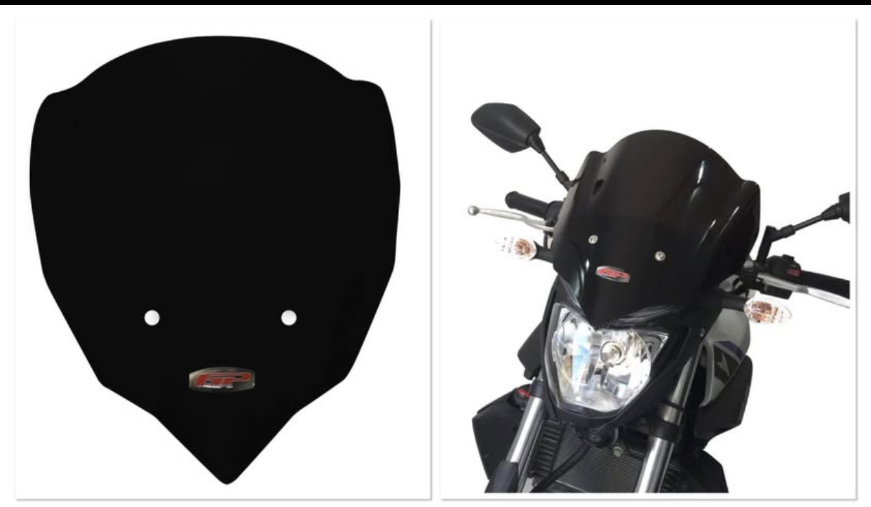 GP KOMPOZİT MT-25 2015 - 2019 SİYAH 34cm KISA &Ouml;N CAM