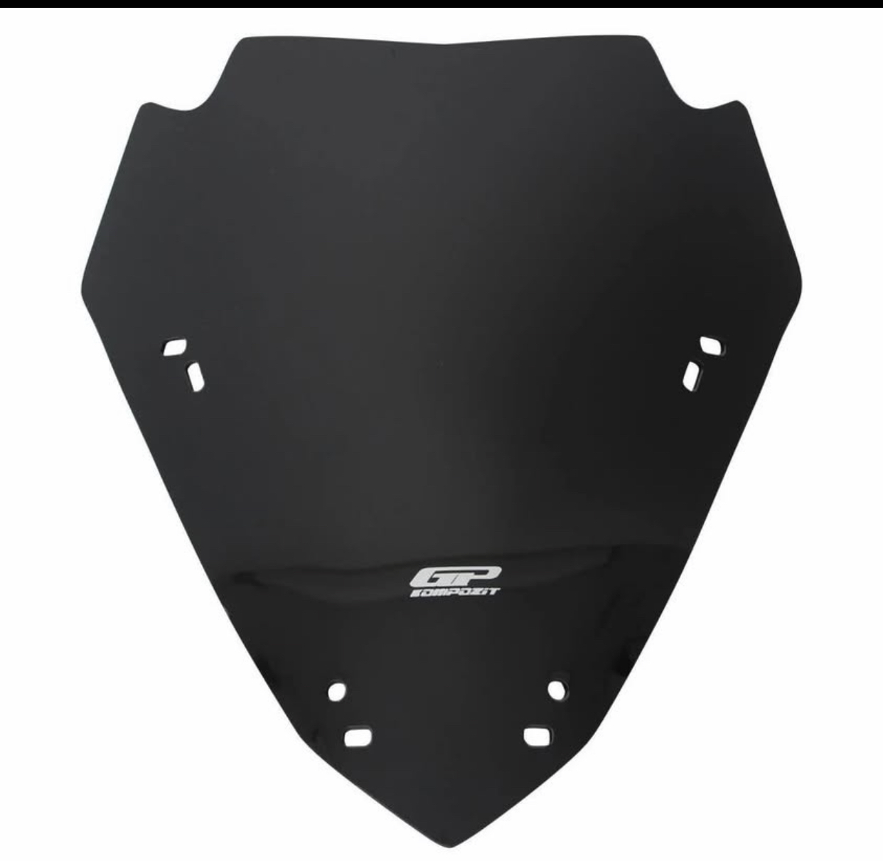 GP Kompozit Yamaha XMAX 250 2024-2025 Uyumlu Spor &Ouml;n Cam Siyah 40cm