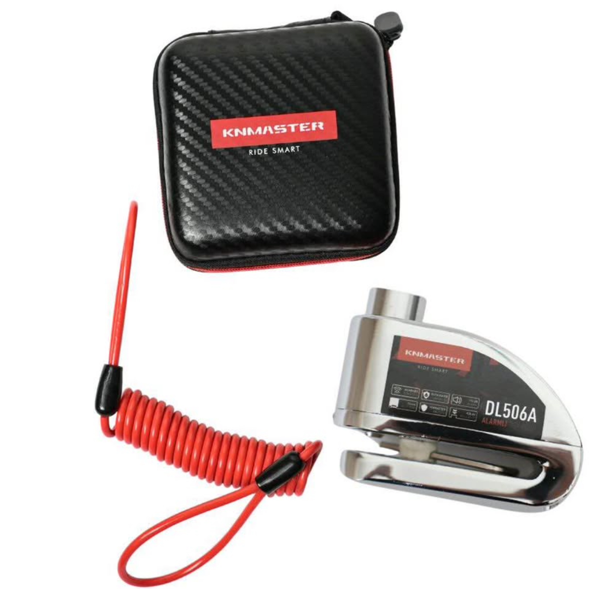 KNMASTER DL-506A ALARMLI &Ccedil;ELİK DİSK KİLİDİ