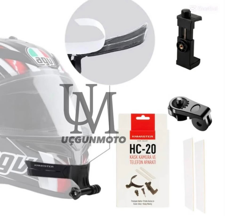 KNMASTER HC-20 KASK İ&Ccedil;İN KAMERA - TELEFON TUTUCU