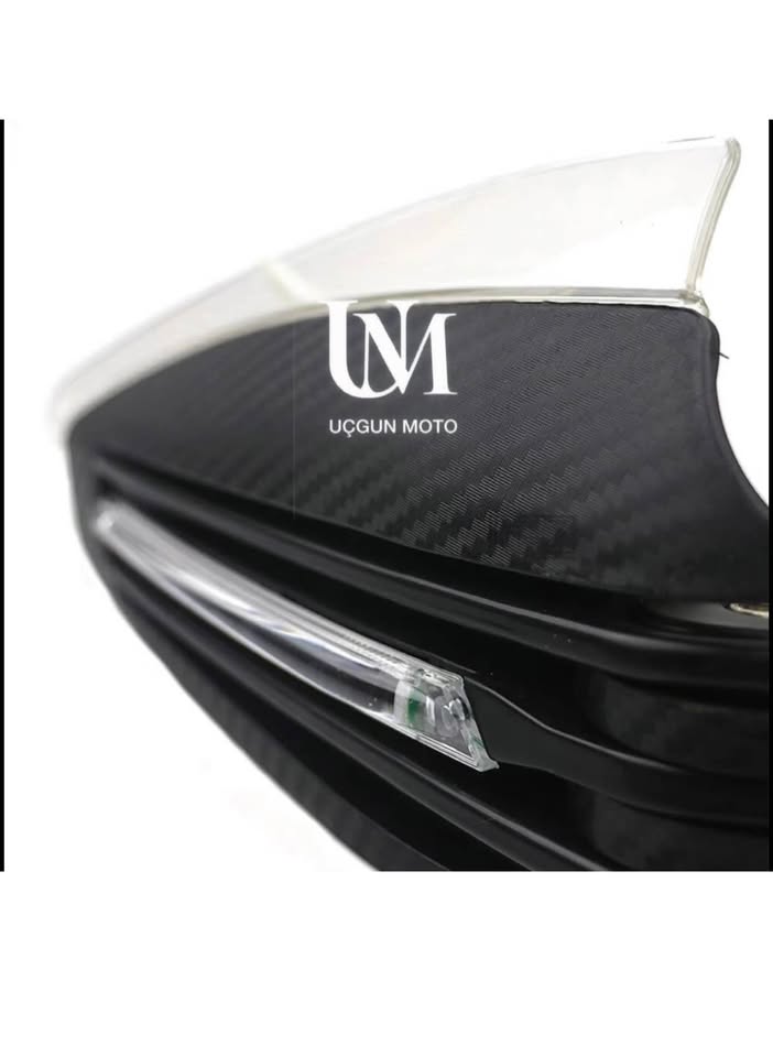 Knmaster HG-1000 &Ccedil;ift Ledli Karbon Motosiklet Elcik Koruma