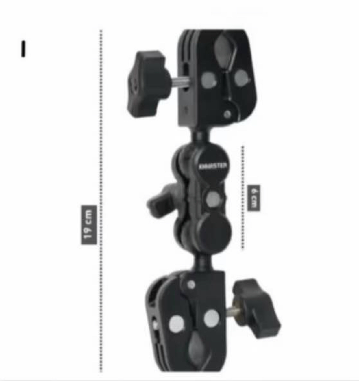 KNMASTER MC-150 AYARLANABİLİR &Ccedil;İFT YENGE&Ccedil; DOUBLE CLAMP KAMERA DESTEK APARATI