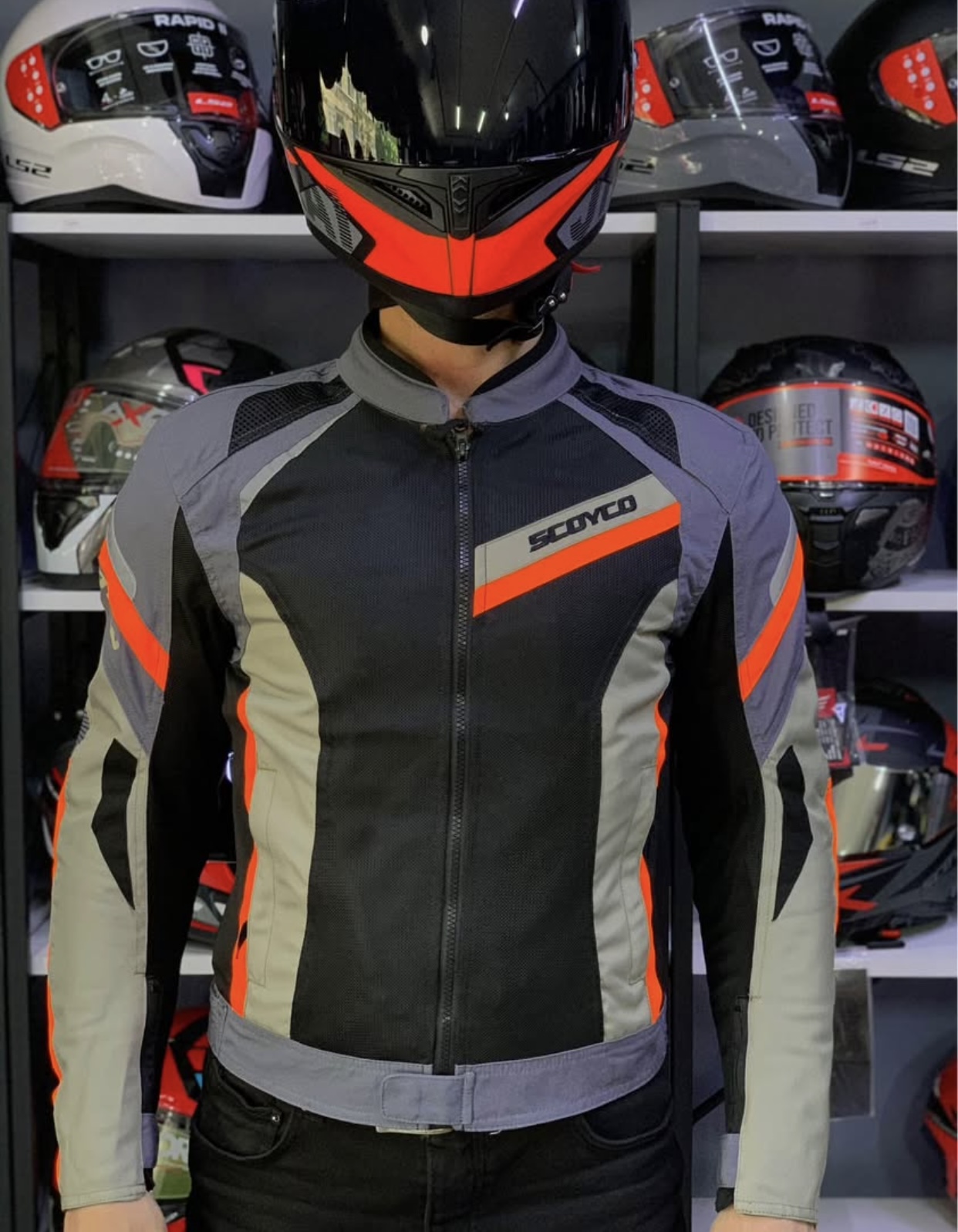 SCOYCO JK-100 FULL KORUMA MOTORCU MONTU