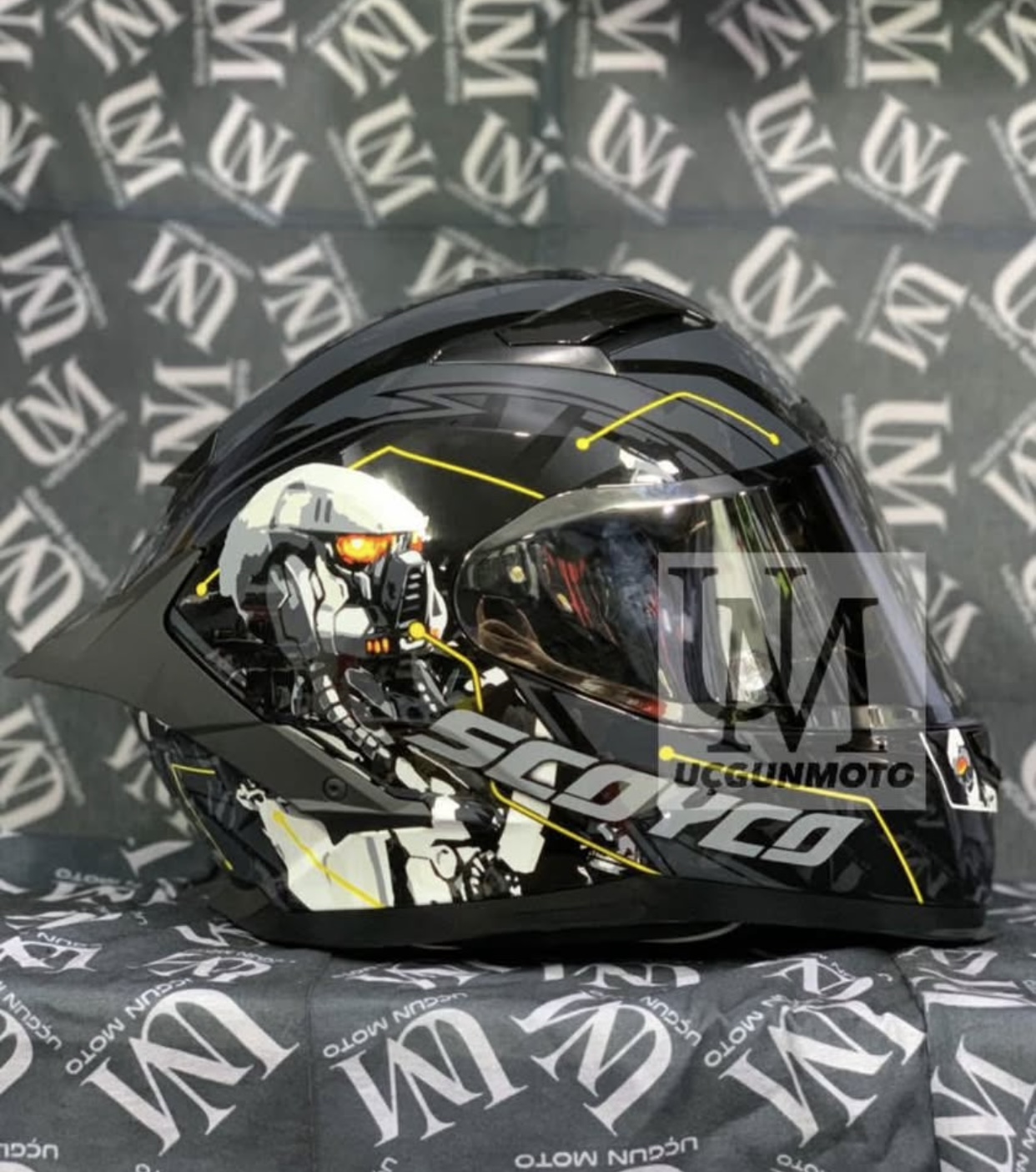 SCOYCO-871 G&Uuml;NEŞ G&Ouml;ZL&Uuml;KL&Uuml; FULLFACE KASK