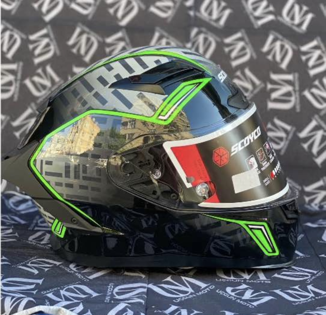 SCOYCO-871 G&Uuml;NEŞ G&Ouml;ZL&Uuml;KL&Uuml; FULLFACE KASK