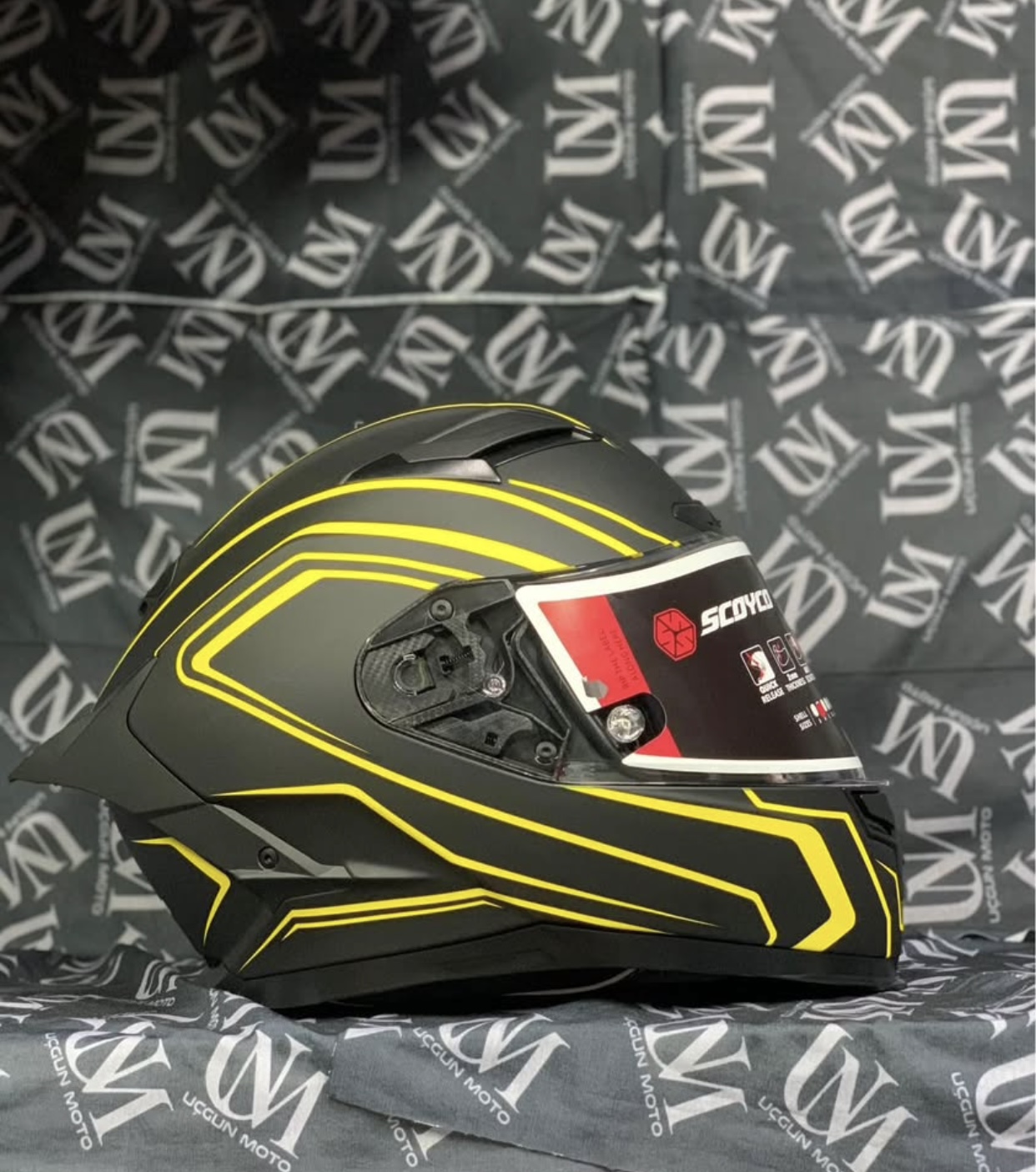 SCOYCO-871 G&Uuml;NEŞ G&Ouml;ZL&Uuml;KL&Uuml; FULLFACE KASK