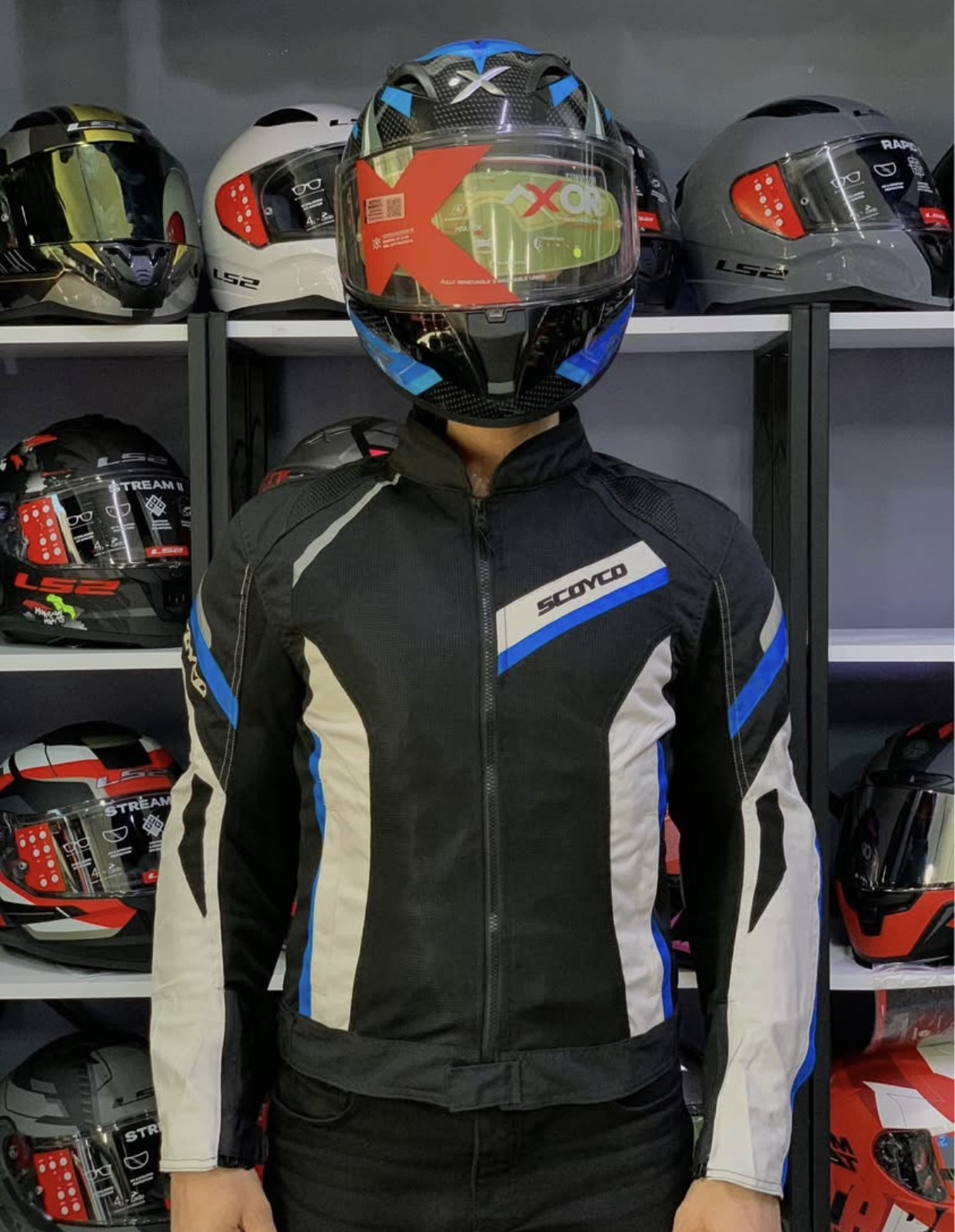 SCOYCOJK 100 YAZLIK  FULL KORUMA MOTORCU MONTU