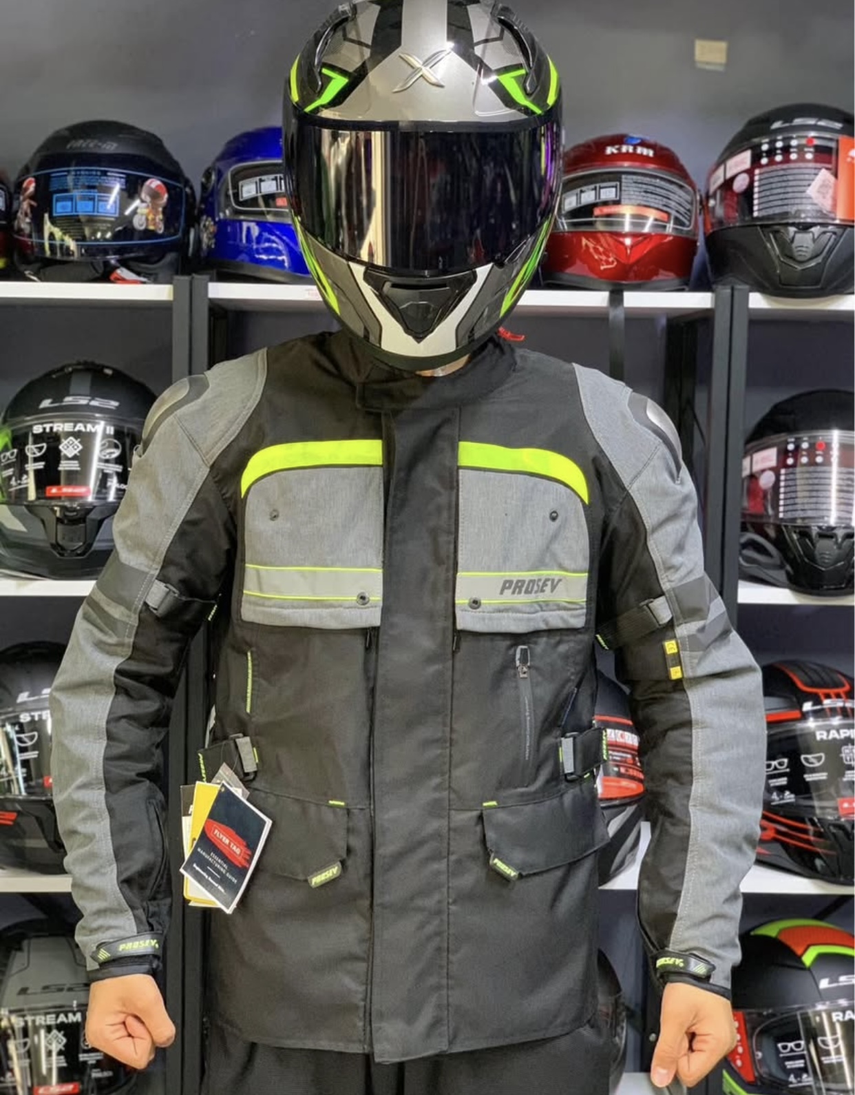 SIFIR PROSEV ENDURO LONG 4 MEVSİM FULL KORUMA MOTORCU MONTU