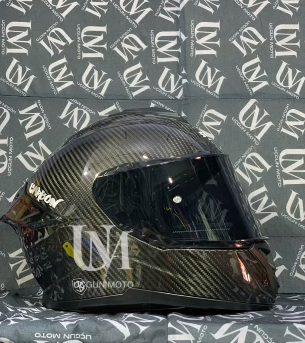 SWAY-861 KARBON G&Uuml;NEŞ G&Ouml;ZL&Uuml;KL&Uuml; ULLFACE KASK 