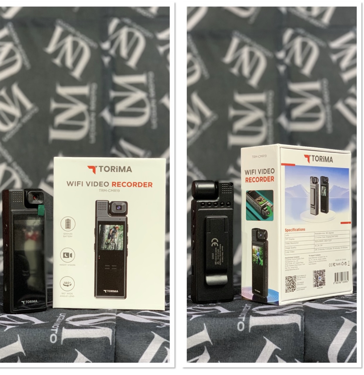 TORİMA CRM19 WİFİ BAĞLANTILI 4K 180 DERECE AKSİYON KAMERASI 