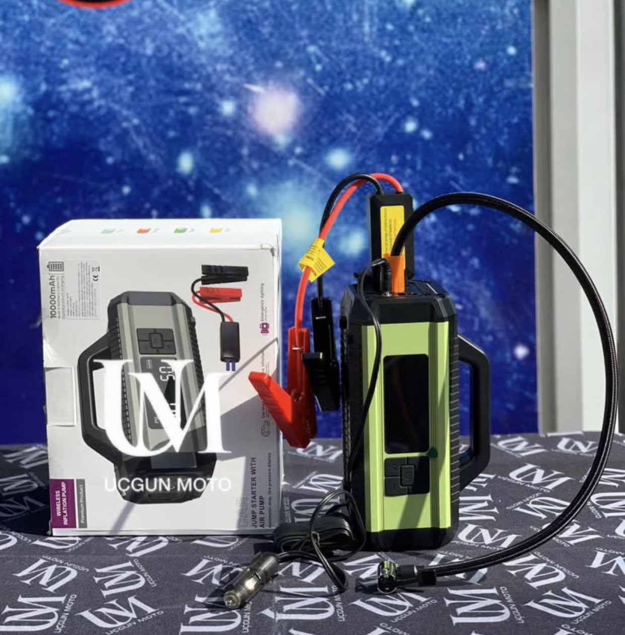 YQB05 LED IŞIKLI ARA&Ccedil; AK&Uuml; TAKVİYE G&Uuml;&Ccedil; KAYNAĞI VE HAVA KOMPRES&Ouml;R&Uuml;